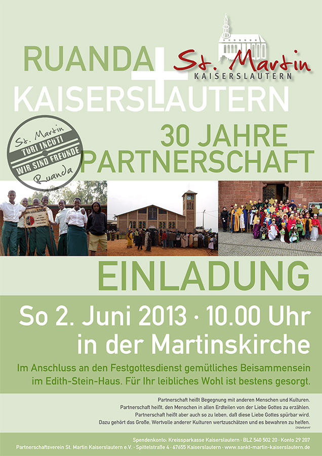 Plakat Partnerschaftsjubilaeum 2013