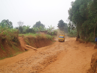 Straße in Ruanda